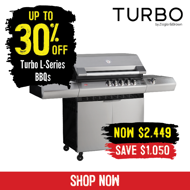 Up To 30% Off Turbo L-Series BBQs | Shop Now